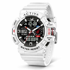 Activa Vord X Invicta Digital Men's Watch - 49mm, White (ACW8043-004)